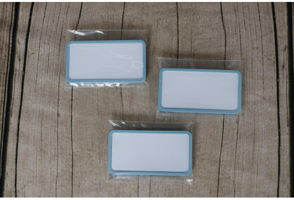 Name badge Office 40 plastic pin