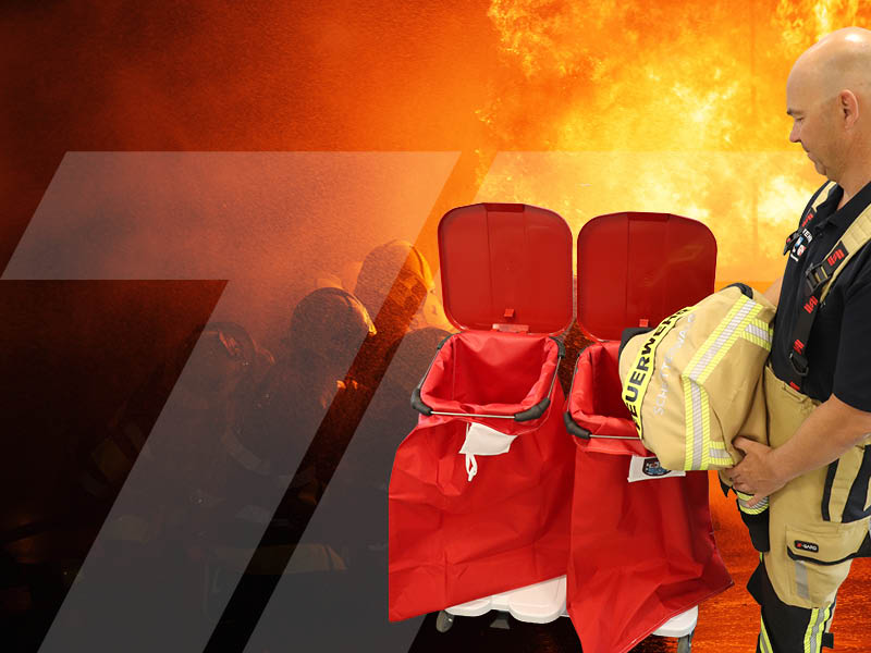 Laundry bag for firefighters – for contaminated protective clothing