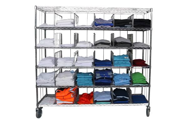 Laundry sorting shelf trolley "Eco"